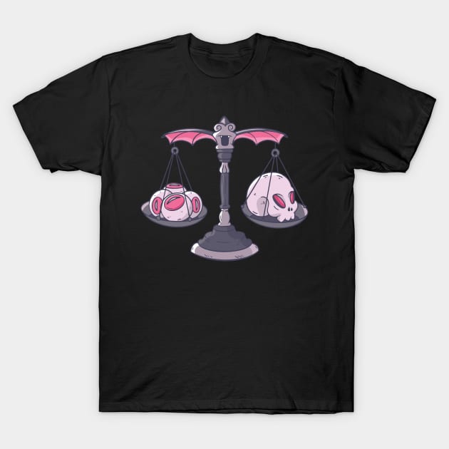 Eyeball Skull Bone Halloween Trick and Treat T-Shirt by OfCA Design